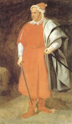 Diego Velazquez Portrait du bouffon don Cristobal de Castaneda y Pernia (Barbarroja) (df02) Norge oil painting art